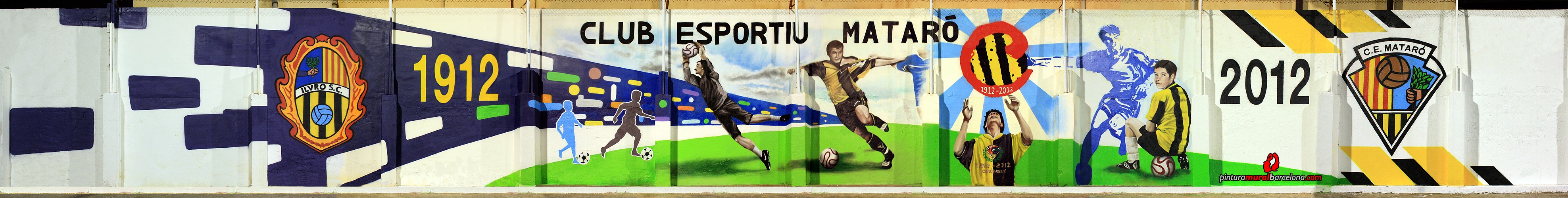 CLUB ESPORTIU MATARÓ, 30 x 4 m. Mataró (Spain).  ©2013 [Espray]