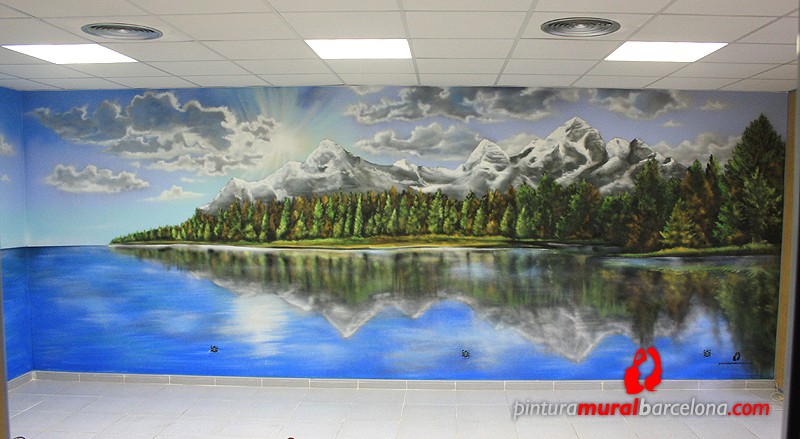 mural-graffiti-oficina-paisaje-montanas-lago-frontal