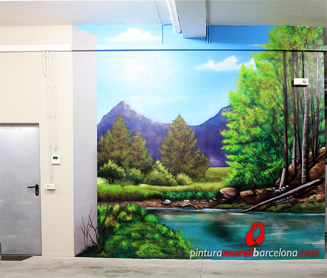 trampantojo-mural-graffiti-paisaje-montaña-3d