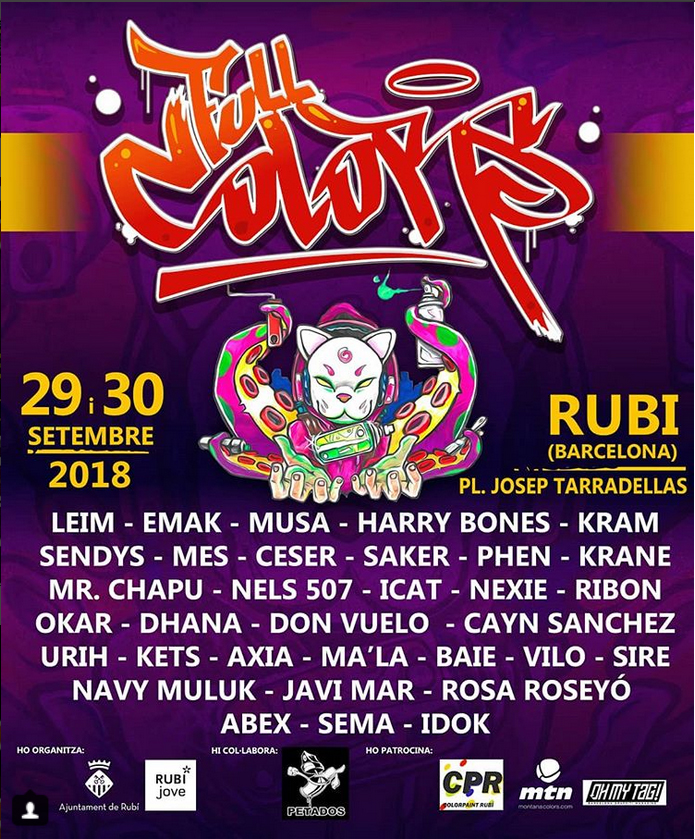 29-30.09.18 – FULL COLORS FEST 2018, Rubí (Barcelona)